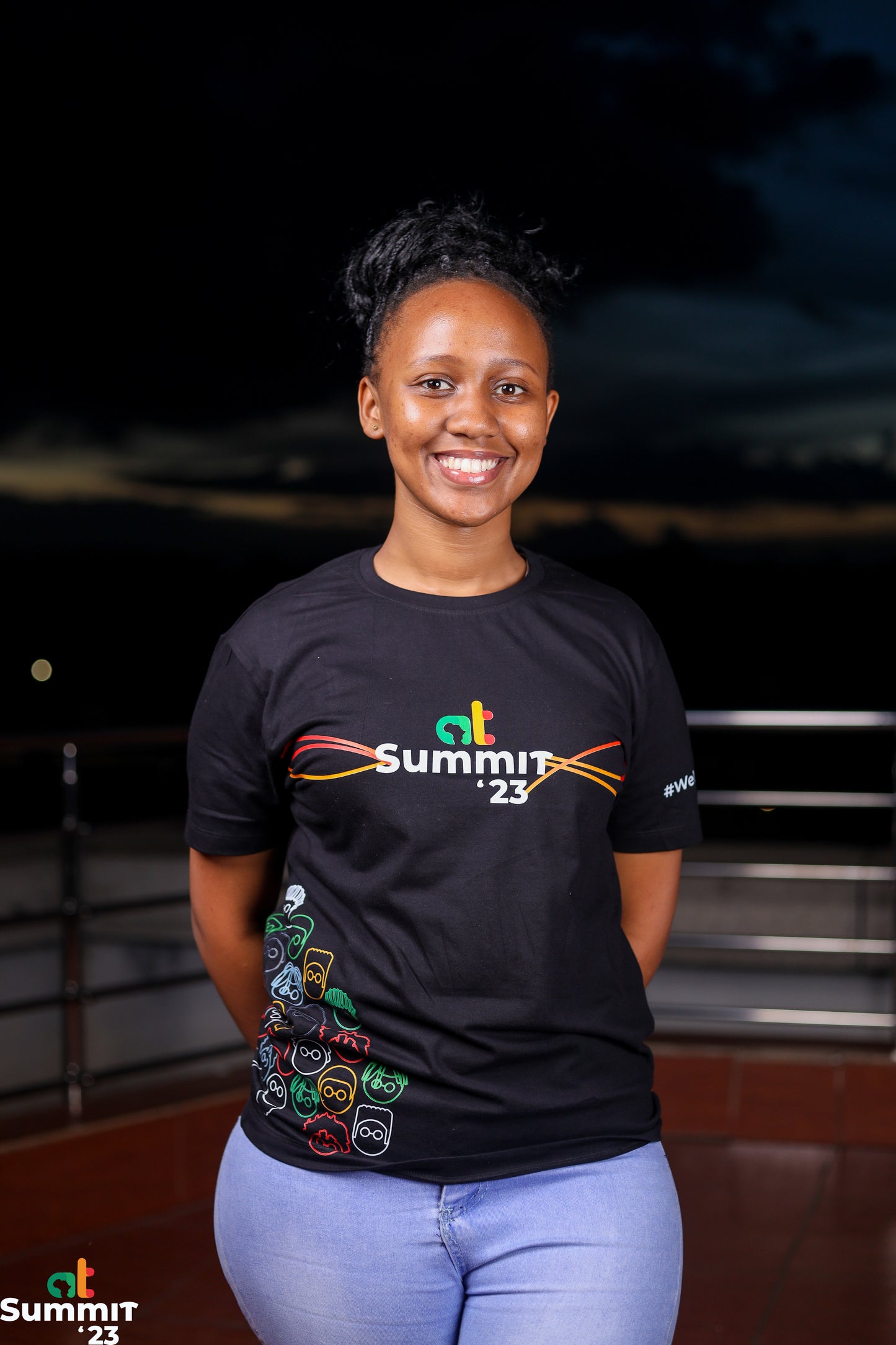 Africa's Talking Summit '23 T-shirt Model A, Female